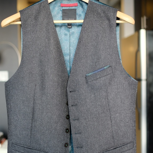 Ted Baker Other - Ted Baker Vest Size 3 (small/med) Gray 100% wool